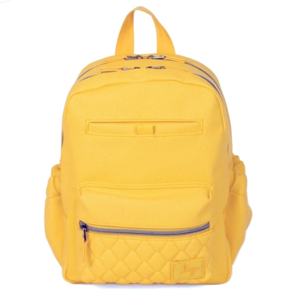 NWT Lug Volley Mini Matte Luxe Vegan Leather Backpack *Banana